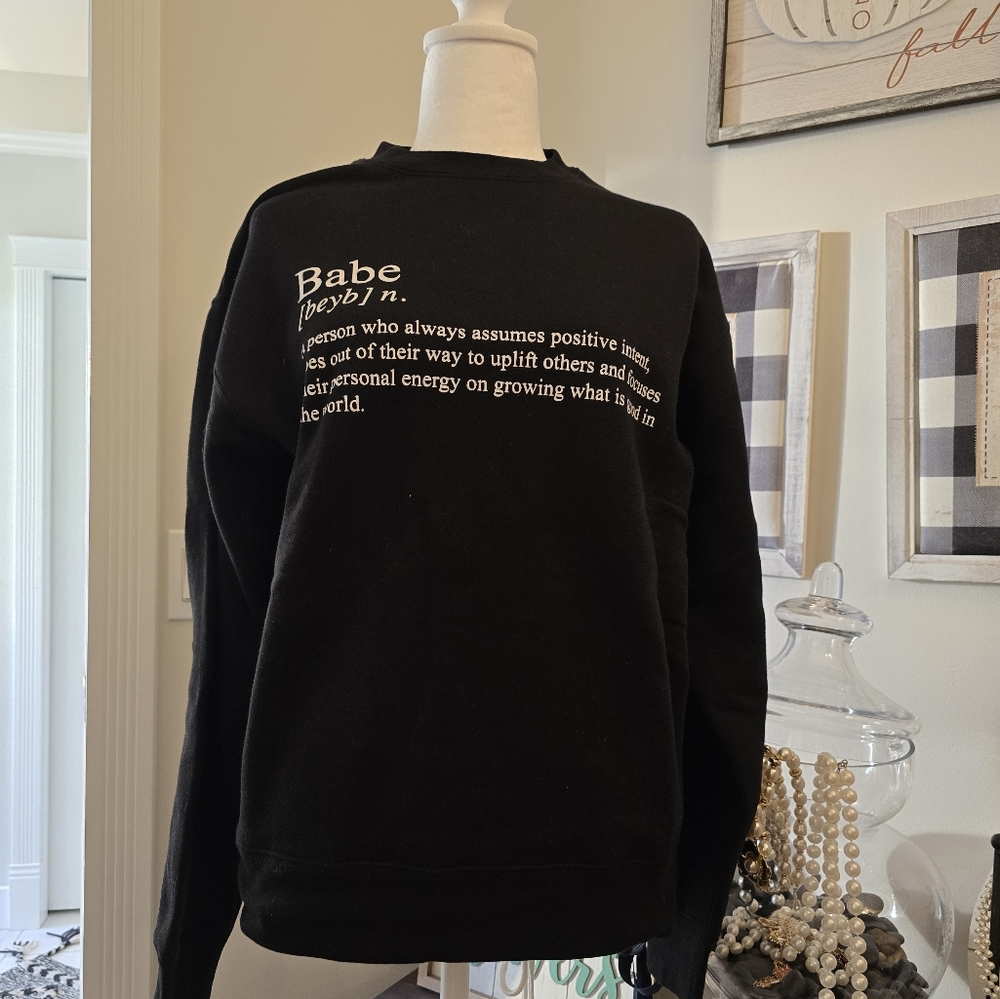 Brunette The Label "Babe" Sweatshirt